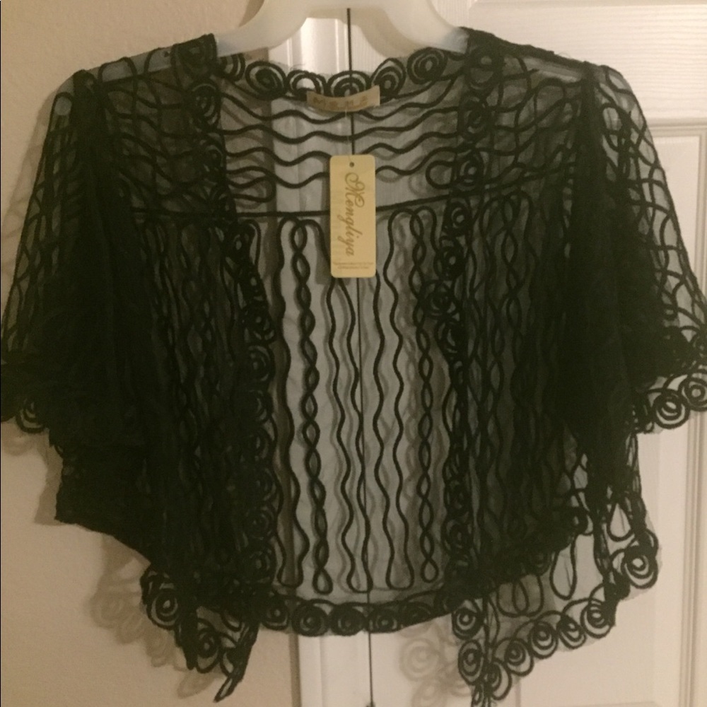 Lace poncho